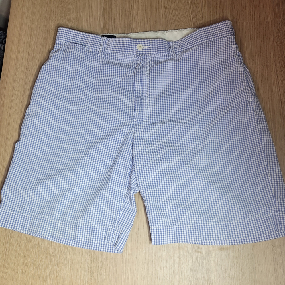 Polo by Ralph Lauren Men's Blue Checkered Shorts